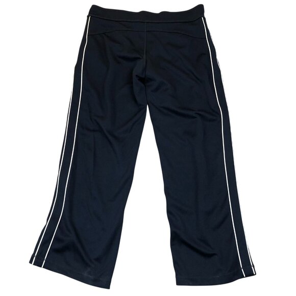 Danskin Now Womens Athletic Pants Large Straight Drawstring Activewear Navy Blue - Picture 2 of 13